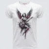Camiseta tienda maruja Piruja Blanca Electric Darkness Camiseta "Electric Darkness" - Angel Rockero