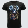 Camiseta "Blue Katrina" - Calavera Mexicana