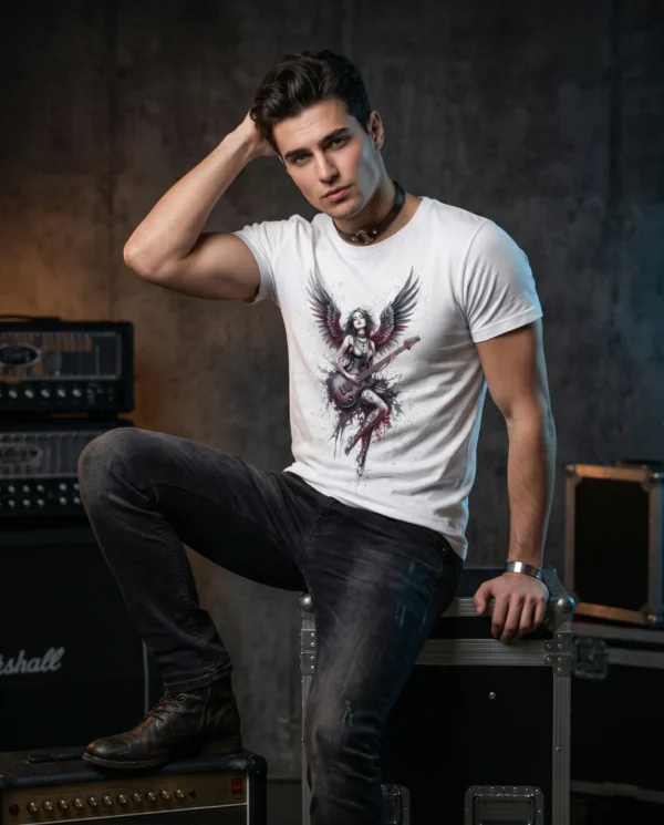 Camiseta "Electric Darkness" - Angel Rockero