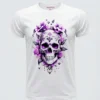 Camiseta "Calavera Amatista" - Cráneo y Rosas Púrpuras Maruja Piruja Camiseta "Calavera Amatista" - Cráneo y Rosas Púrpuras