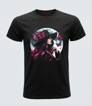 Camiseta "Hechizo de Luna" - Mujer y Mariposas Maruja Piruja Camiseta "Hechizo de Luna" - Mujer y Mariposas