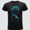 Camiseta "Silueta Loto Azul" - Diseño Místico