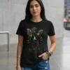 Camiseta "Silueta Alada" - Hada y Mariposas Doradas