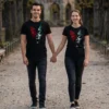 Camiseta "Metamorfosis Rota" - Rostro y Mariposa Roja