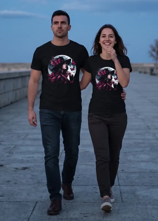 Camiseta "Hechizo de Luna" - Mujer y Mariposas