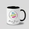 Tazas de colores Negro 2 Taza Personalizada de Cerámica Colores