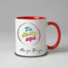 Tazas de colores Roja1 Taza Personalizada de Cerámica Colores