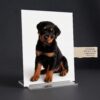 Producto Retrato metálico personalizado primer plano